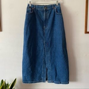 ASOS Denim Midi Skirt